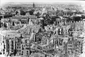 Dresden, zerstörtes Stadtzentrum