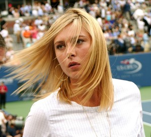 By Boss Tweed (Maria Sharapova at the 2007 US Open) [CC-BY-2.0 (http://creativecommons.org/licenses/by/2.0)], via Wikimedia Commons